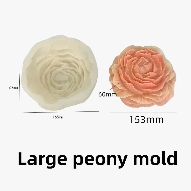 nouveau moule silicone bouquet roses chrysanthème pivoine cadeau saint valentin - Image 7