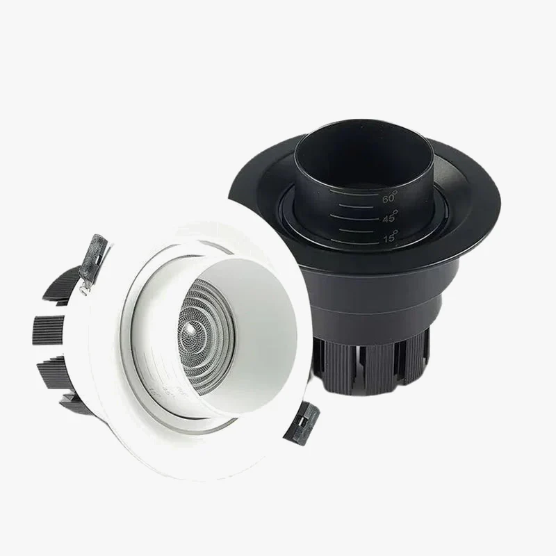 style zoom angle réglable encastré led downlight cob plafonnier - Image 3