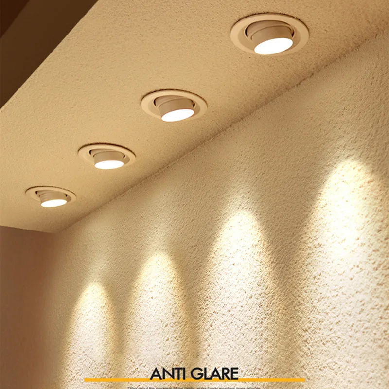 style zoom angle réglable encastré led downlight cob plafonnier - Image 6