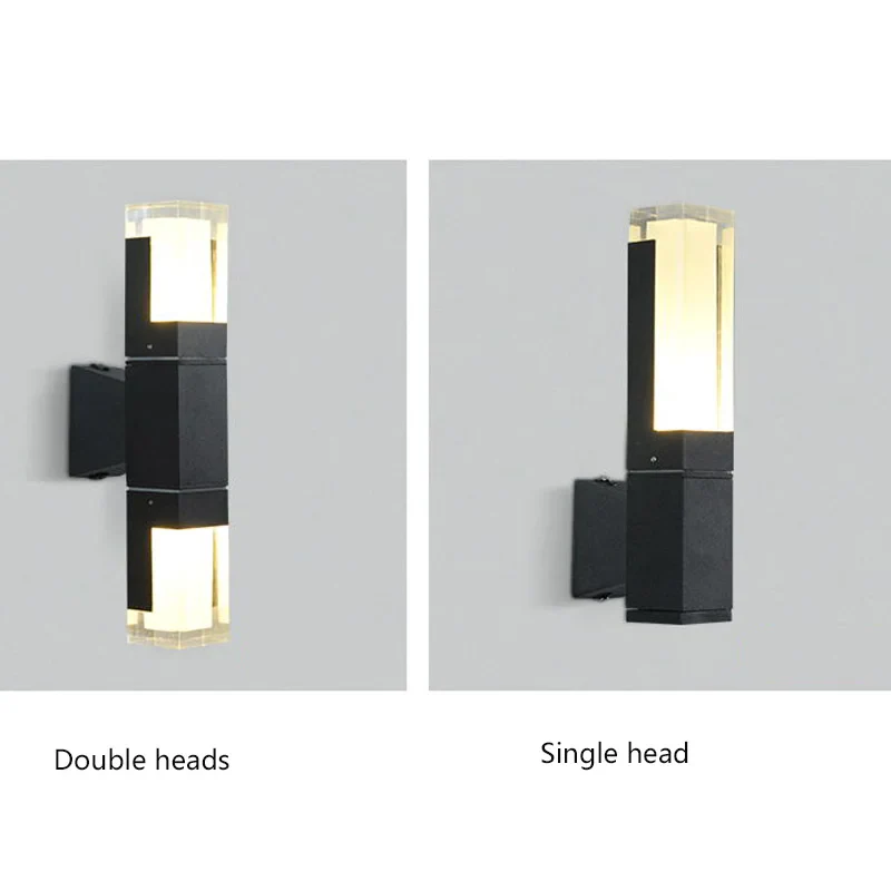 Outdoor Double-Headed Wall Lights, Upper and Lower Lighting Spotlights,Simple and Modern LED Household Aisle Corridor Lights - Image 4