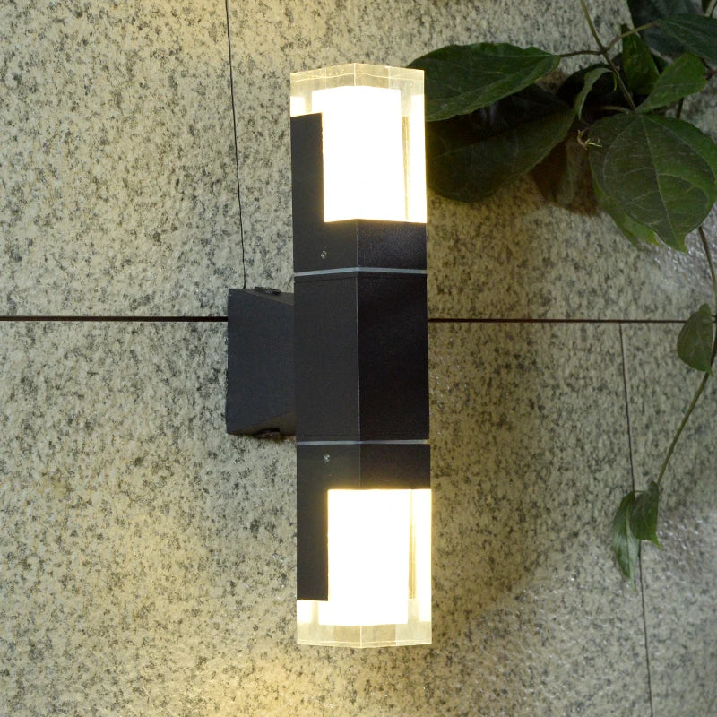 Outdoor Double-Headed Wall Lights, Upper and Lower Lighting Spotlights,Simple and Modern LED Household Aisle Corridor Lights - Image 5