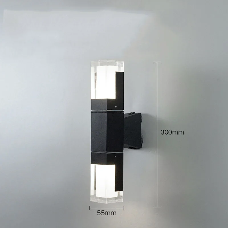 Outdoor Double-Headed Wall Lights, Upper and Lower Lighting Spotlights,Simple and Modern LED Household Aisle Corridor Lights - Image 8