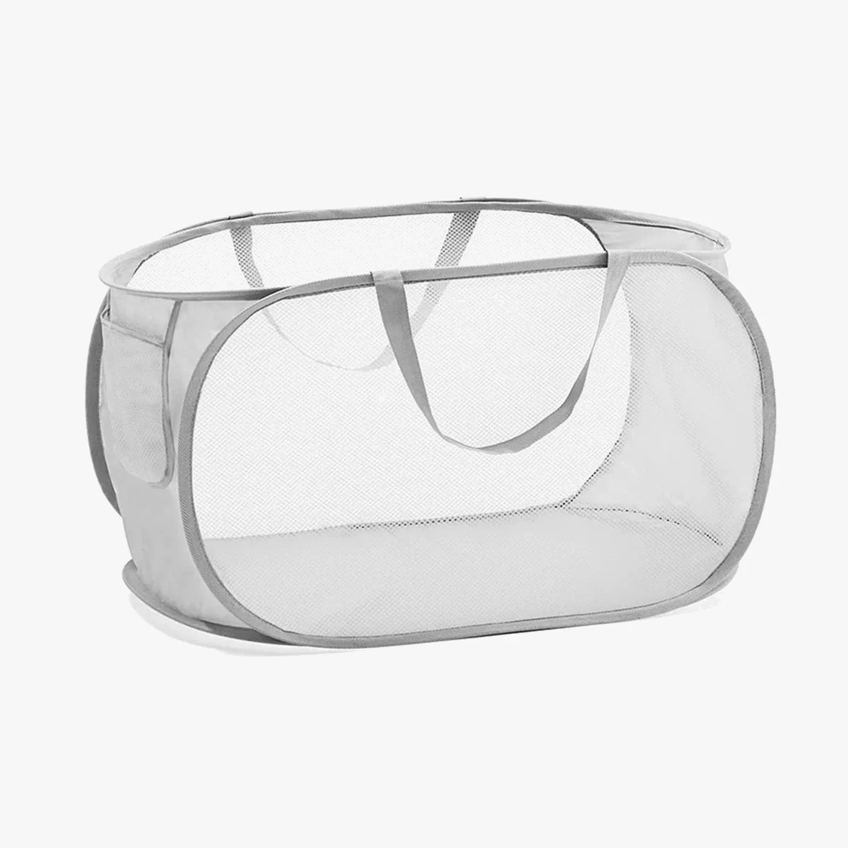 panier à linge pliable avec poignées et poches pratiques - Image 7