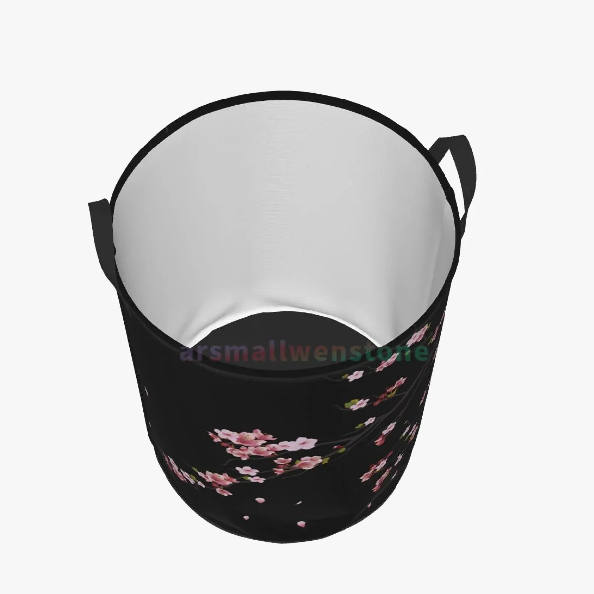 panier à linge rond en forme de branche de sakura pour rangement - Image 3