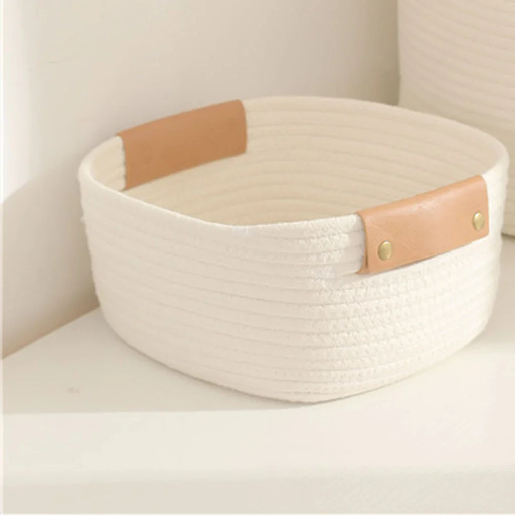 panier de rangement en corde pour jouets et linge bébé - Image 6