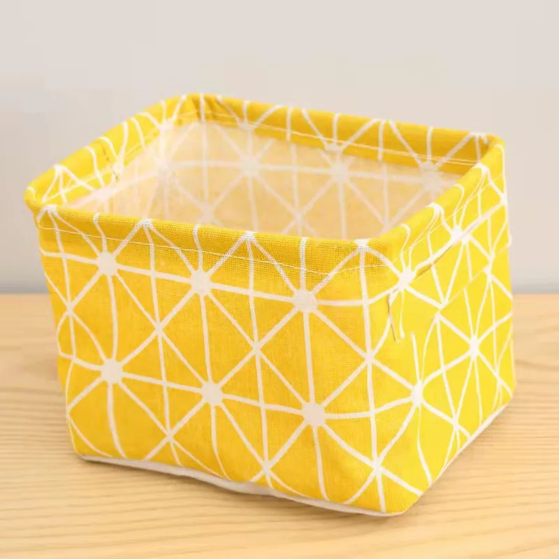 panier de rangement en lin pour bureau et jouets - Image 7