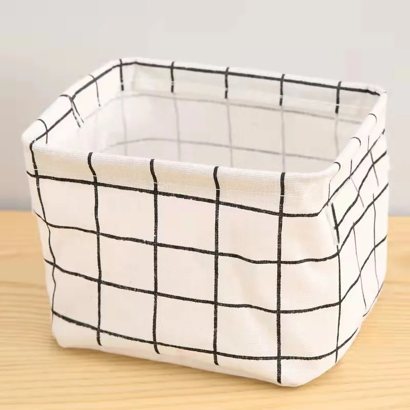 panier de rangement en lin pour bureau et jouets - Image 9