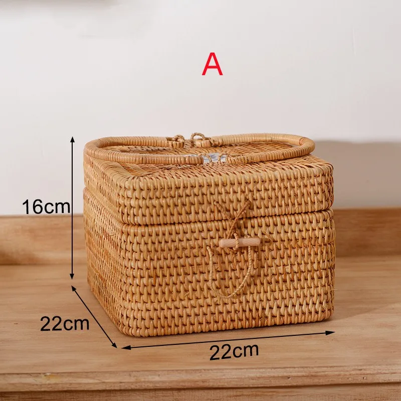 panier de rangement en rotin pour aliments et thé - Image 10