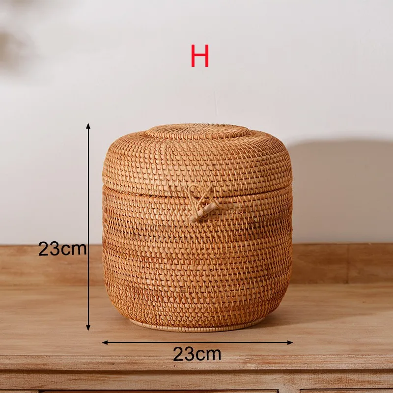 panier de rangement en rotin pour aliments et thé - Image 11
