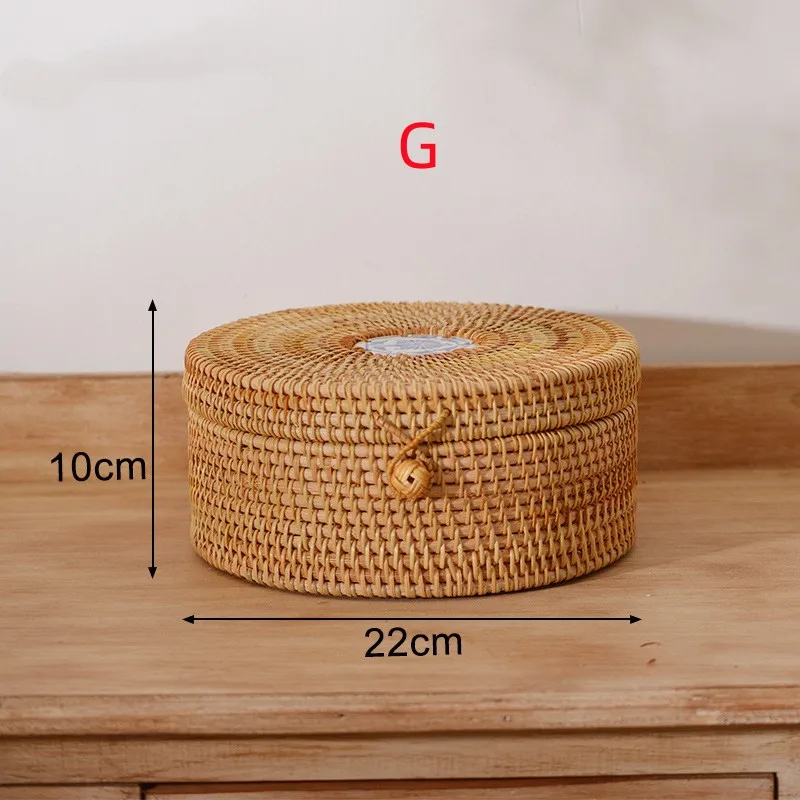 panier de rangement en rotin pour aliments et thé - Image 13