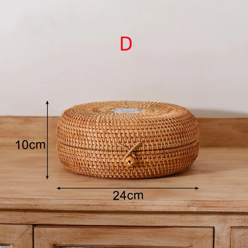 panier de rangement en rotin pour aliments et thé - Image 14