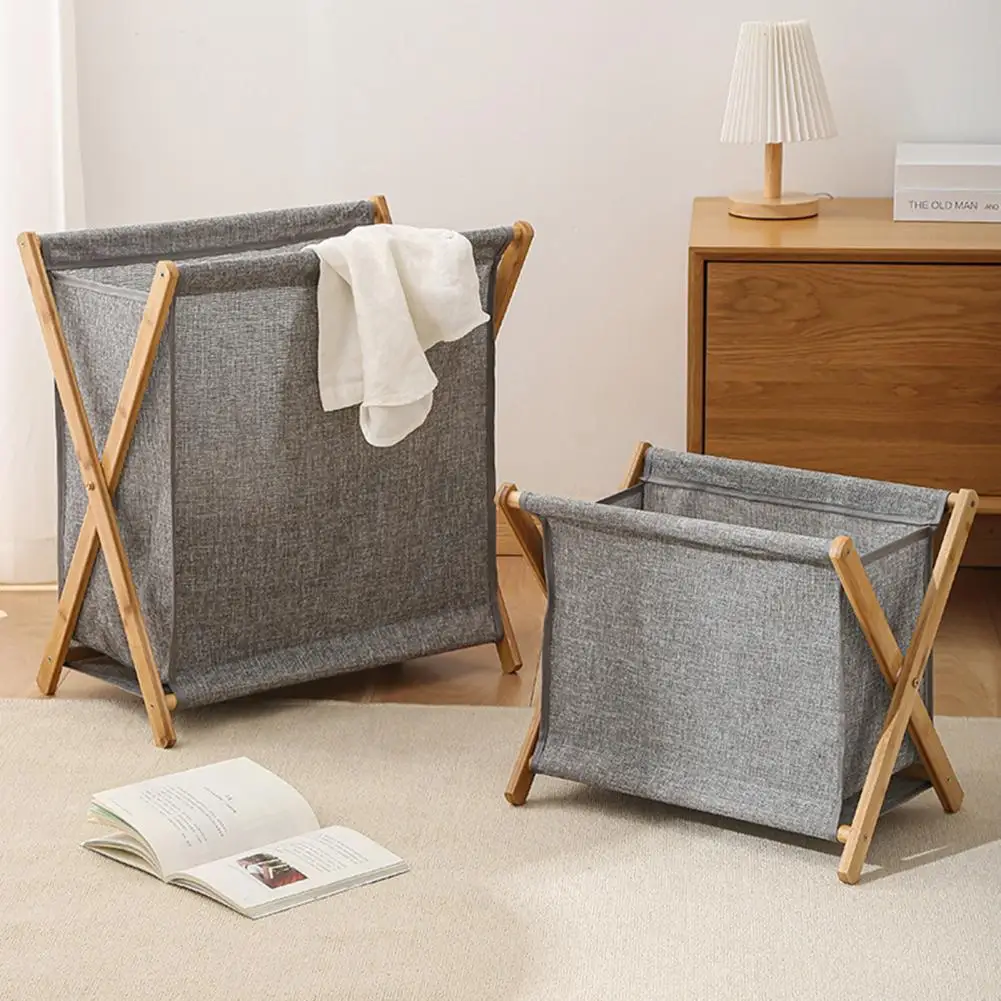 panier de rangement pliable grande capacité pour linge et accessoires - Image 3
