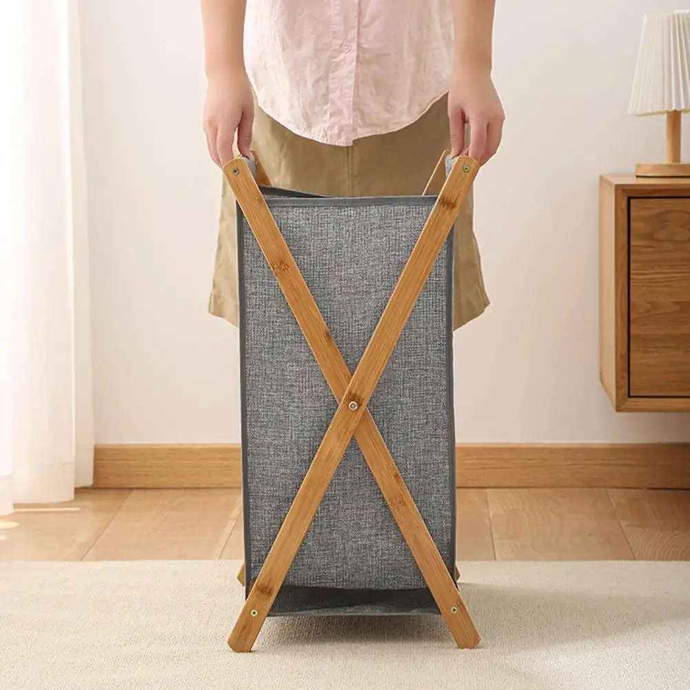 panier de rangement pliable grande capacité pour linge et accessoires - Image 5