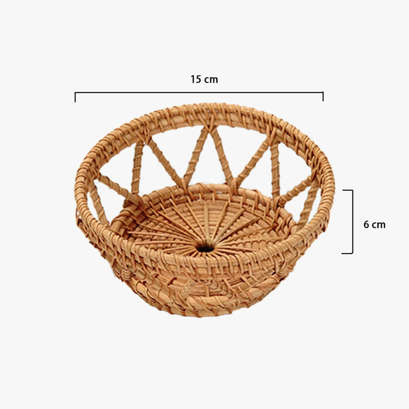 panier de rangement rotin naturel tissé à la main pour bonbons et collations - Image 9