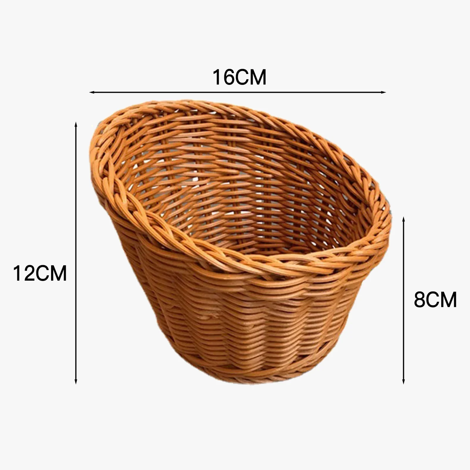 panier de rangement tissé en rotin pour fruits et pique-nique - Image 6
