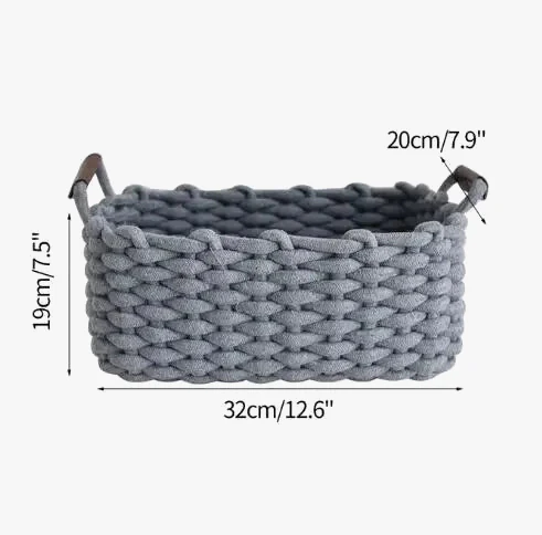 panier en corde de coton pour rangement divers et décoration nordique - Image 10