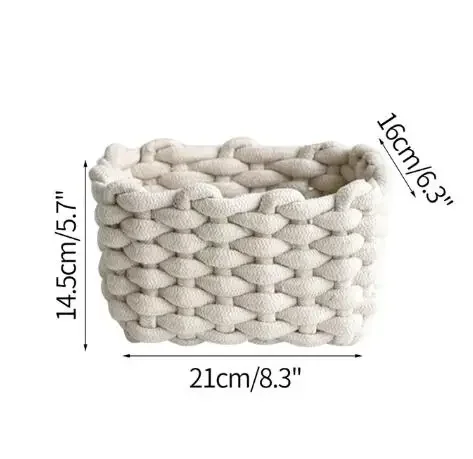 panier en corde de coton pour rangement divers et décoration nordique - Image 11