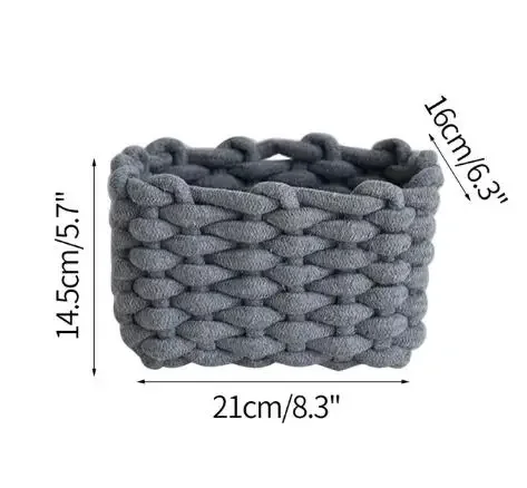 panier en corde de coton pour rangement divers et décoration nordique - Image 12
