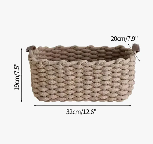 panier en corde de coton pour rangement divers et décoration nordique - Image 5