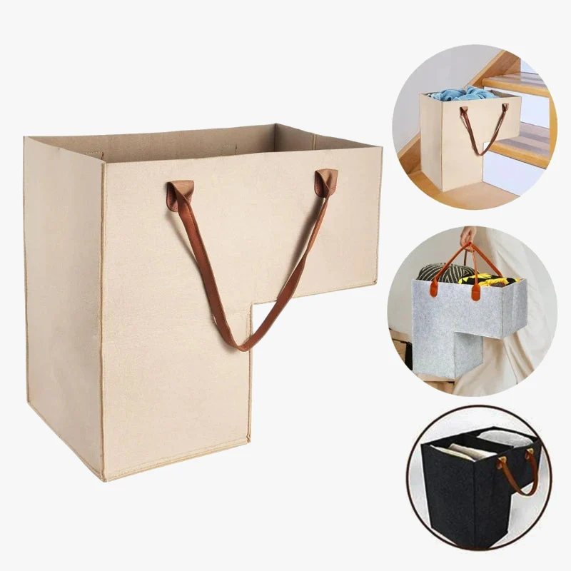 panier en feutre pratique pour rangement de vêtements - Image 4