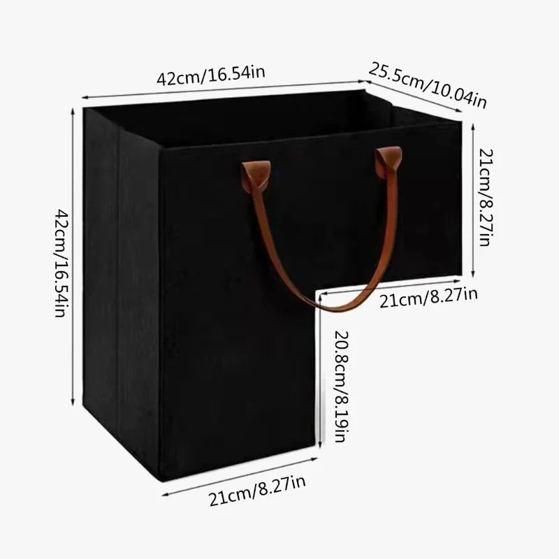 panier en feutre pratique pour rangement de vêtements - Image 5