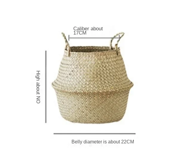 panier en osier pour rangement et décoration jardin - Image 12
