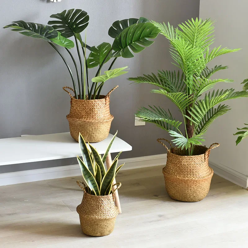 panier en osier pour rangement et décoration jardin - Image 2