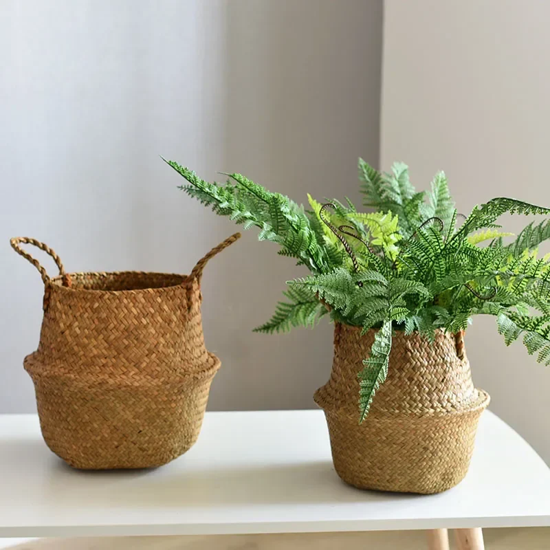 panier en osier pour rangement et décoration jardin - Image 3