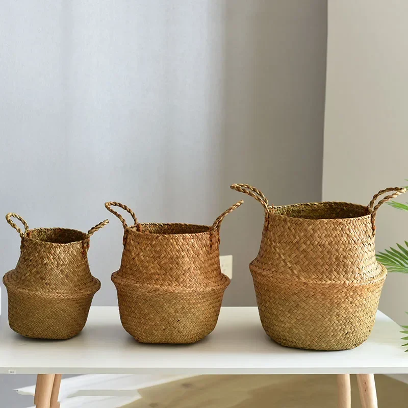 panier en osier pour rangement et décoration jardin - Image 4