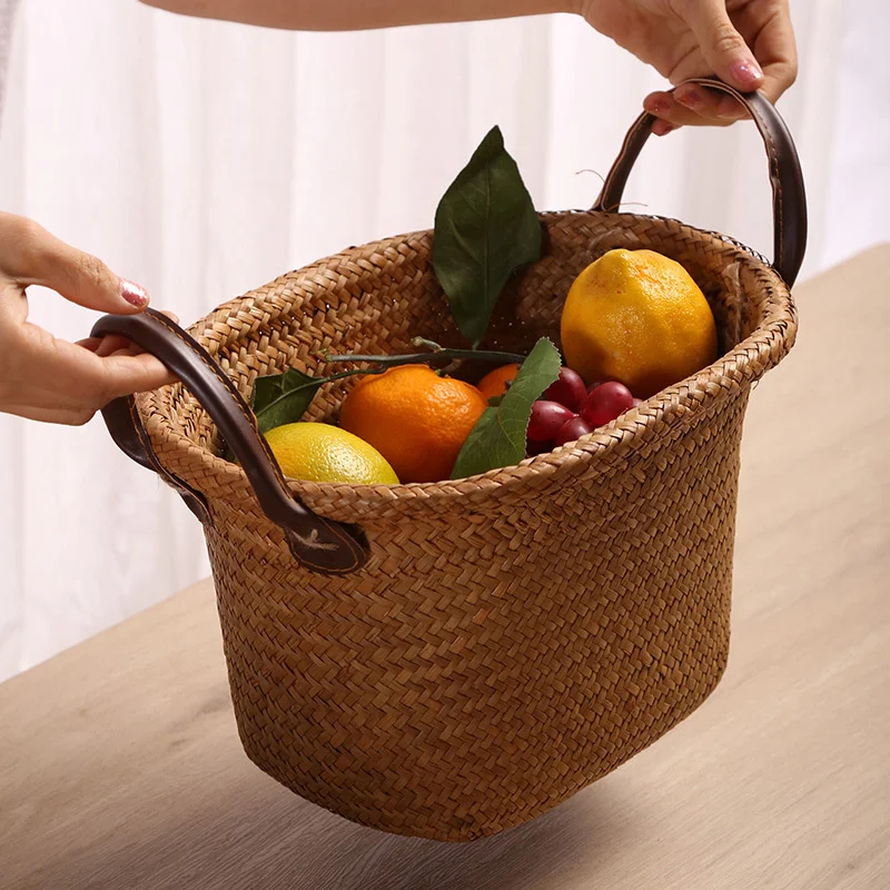 panier en osier pour rangement et décoration polyvalente - Image 3