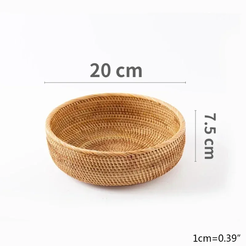 panier en rotin rectangulaire tissé à la main pour rangement et pique-nique - Image 12