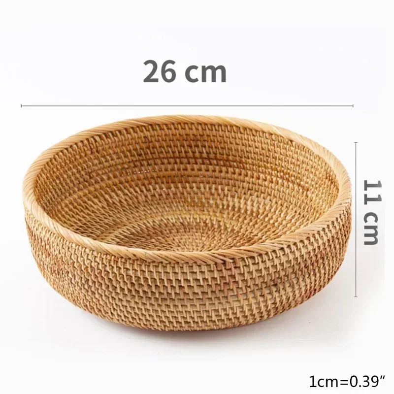 panier en rotin rectangulaire tissé à la main pour rangement et pique-nique - Image 14