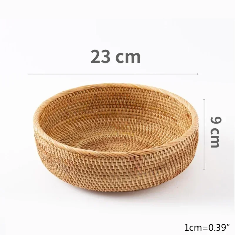 panier en rotin rectangulaire tissé à la main pour rangement et pique-nique - Image 15