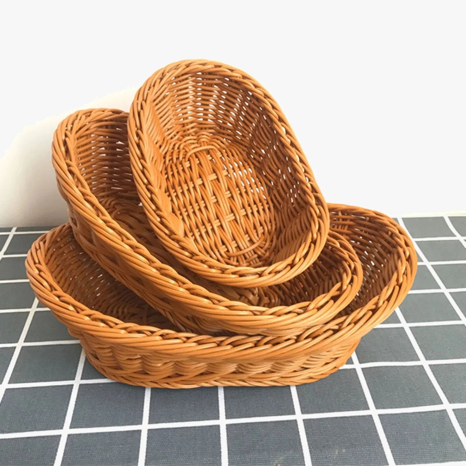 panier en rotin tissé pour service de légumes en cuisine - Image 5