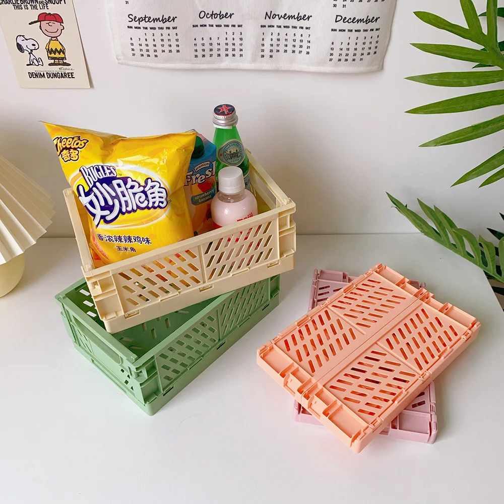 panier pliable empilable pour rangement maquillage bijoux jouets - Image 6