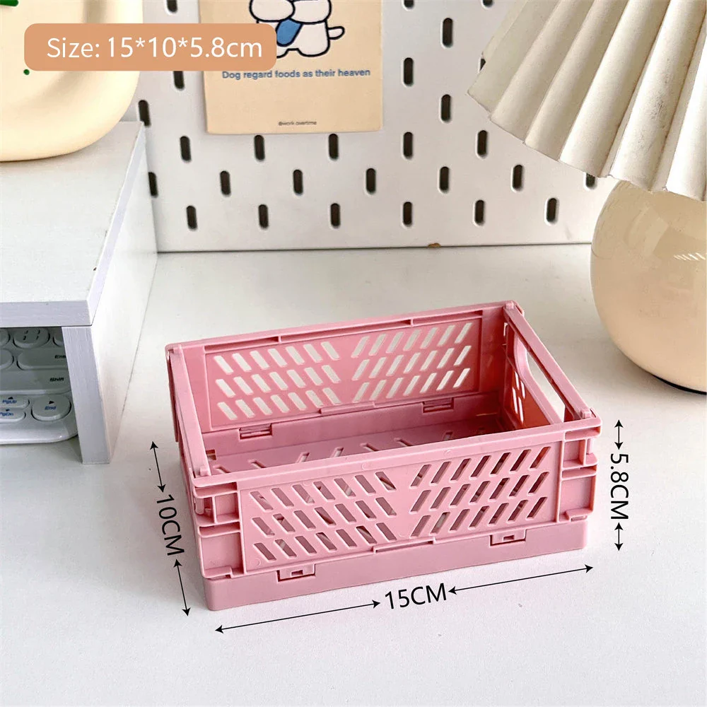 panier pliable empilable pour rangement maquillage bijoux jouets - Image 8