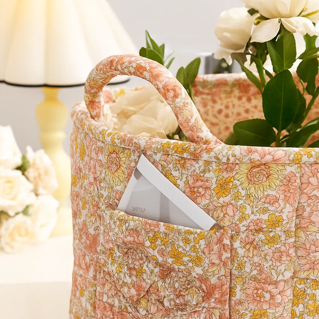 paniers de rangement en tissu grande capacité avec poignées pratiques - Image 5
