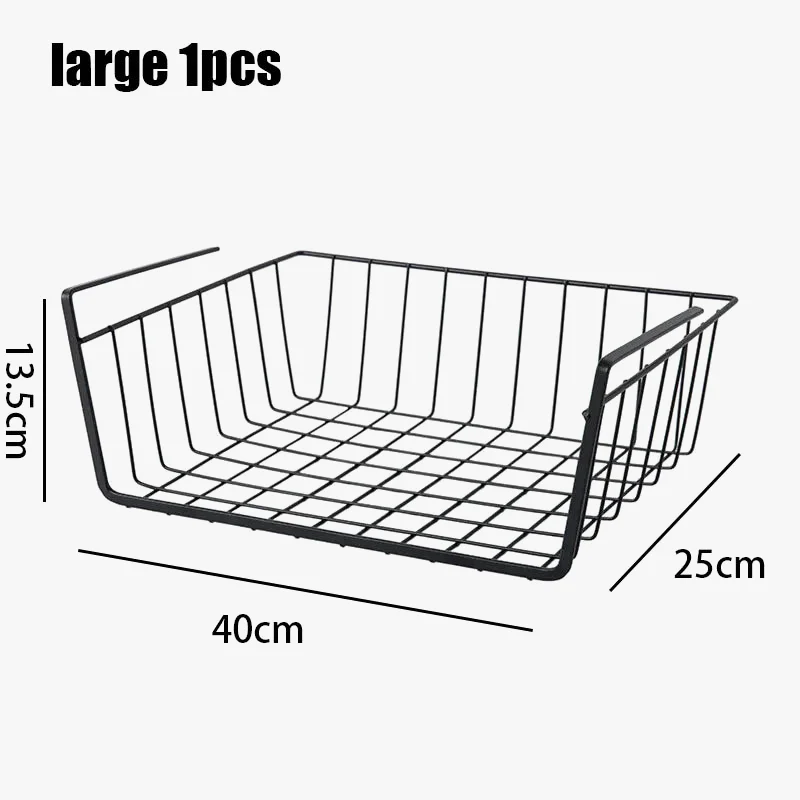paniers de rangement suspendus en métal pour organisation polyvalente - Image 10