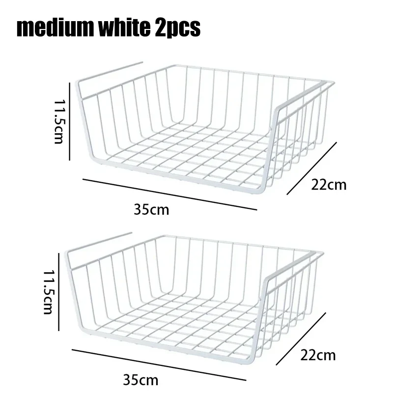 paniers de rangement suspendus en métal pour organisation polyvalente - Image 11