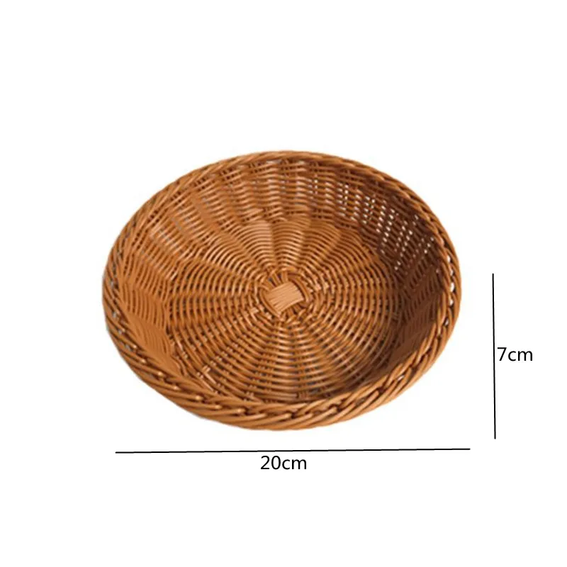 paniers ovales en rotin pour pain fruits et légumes - Image 11