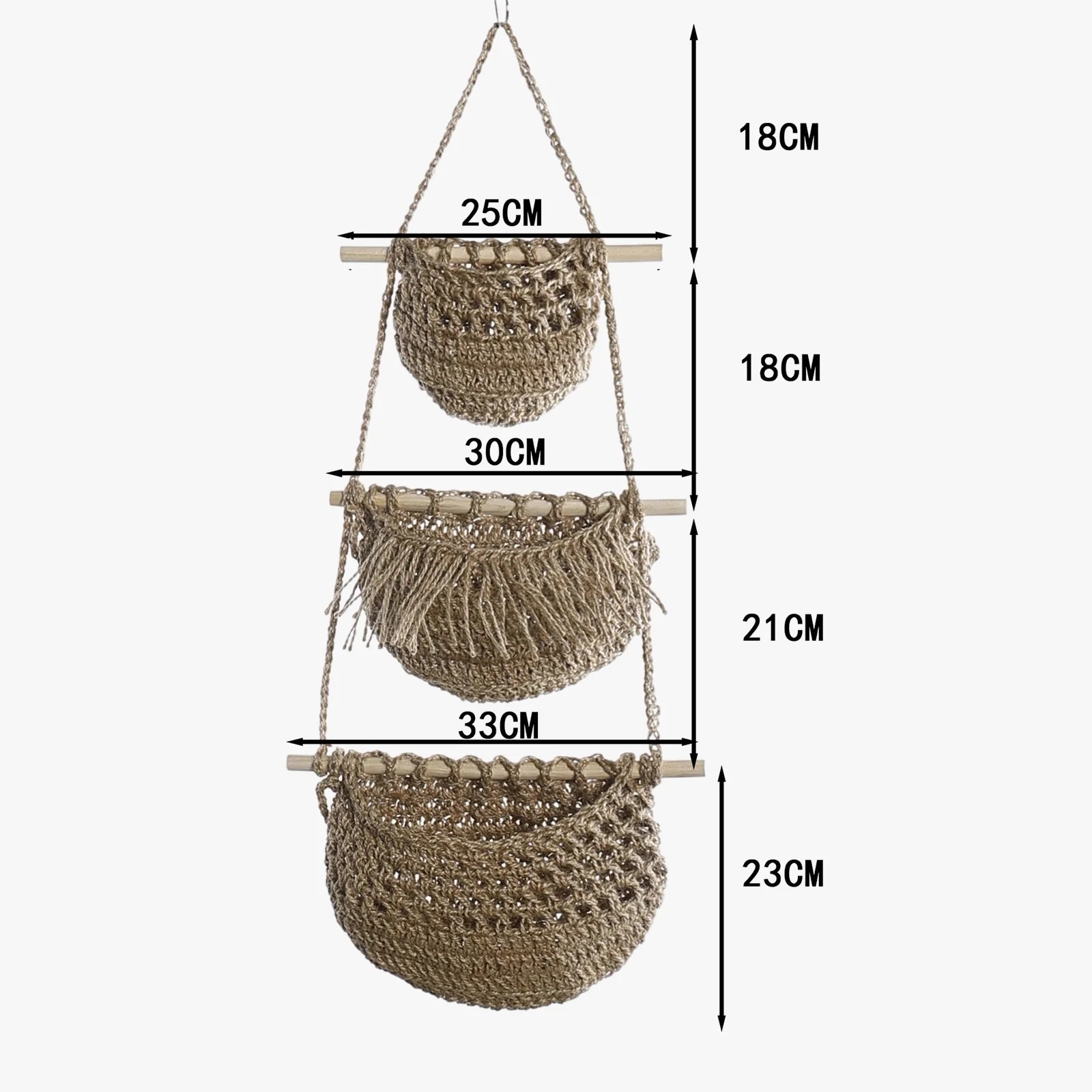 paniers suspendus boho pour fruits et légumes polyvalents - Image 4