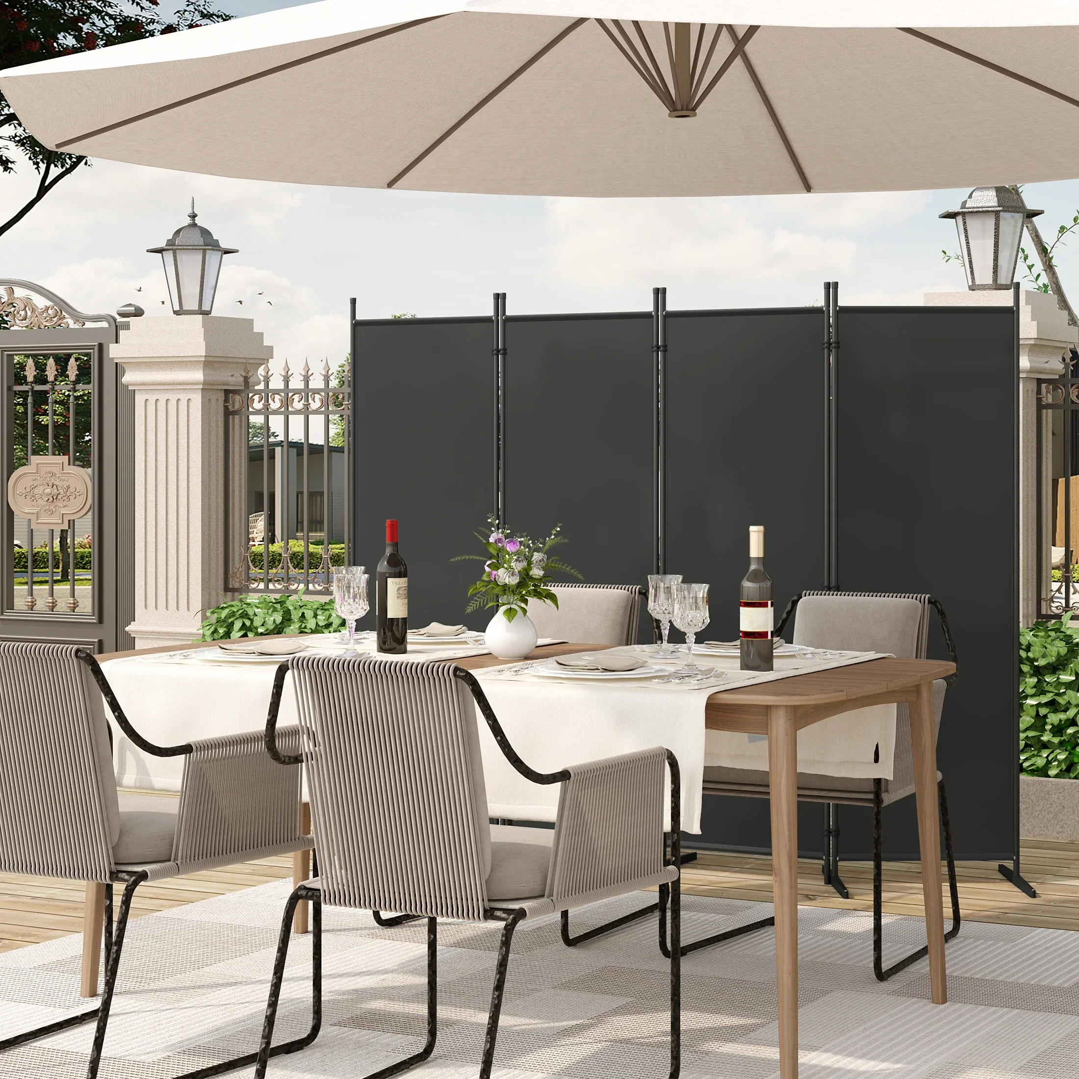 paravent pliable autoportant pour jardin et balcon - Image 6