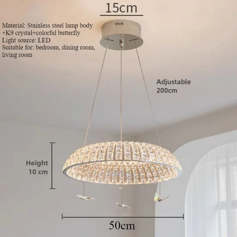 suspension en cristal papillon élégant pour décoration intérieure raffinée - Image 7
