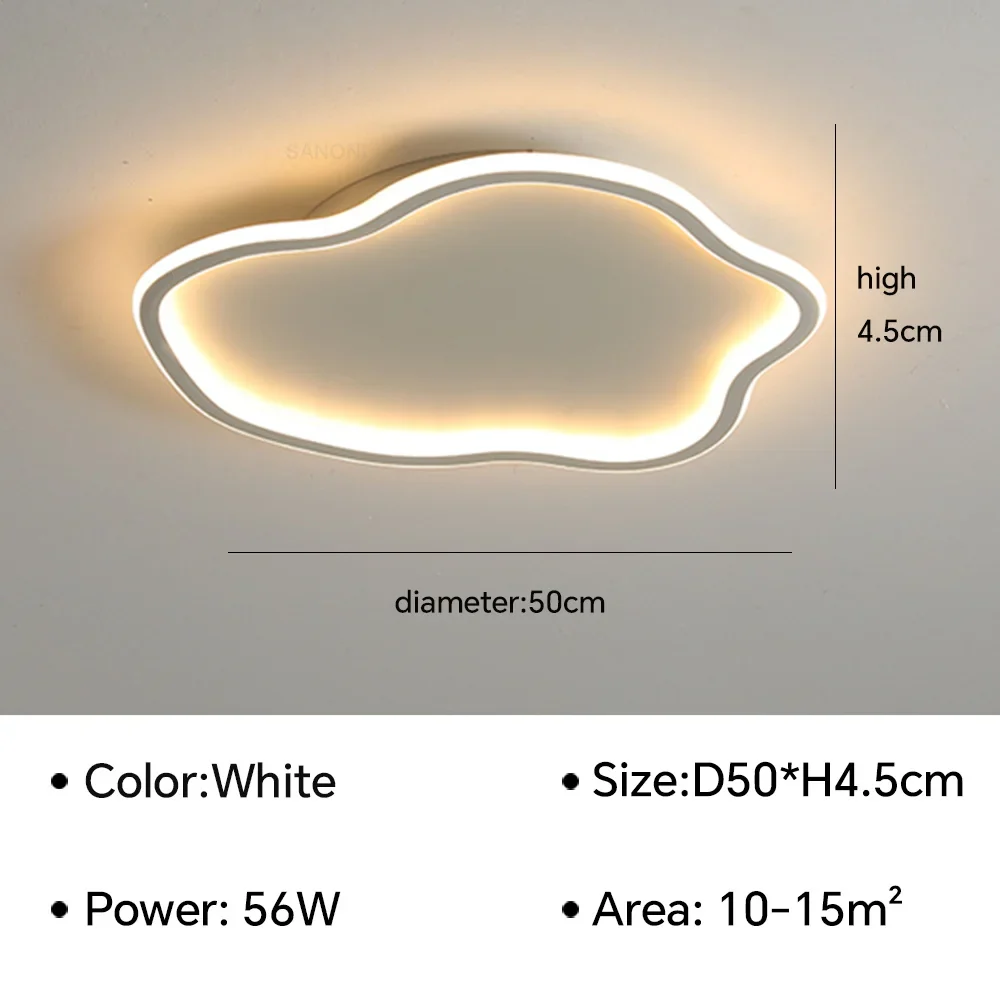 Plafond moderne à LEDs lampes lustre modélisation créative plafonnier salon chambre simple rond décor à la maison éclairage intérieur - Image 11