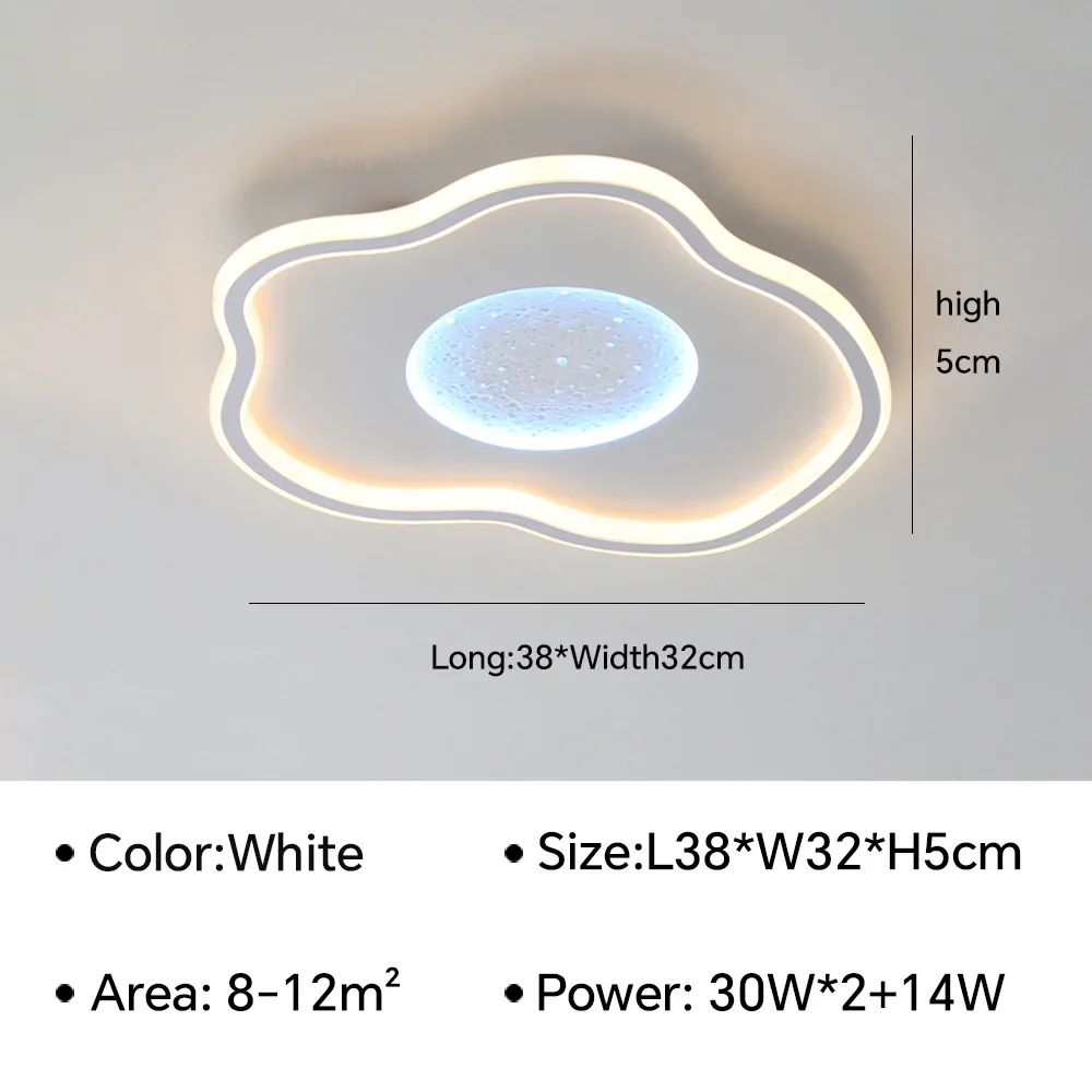 Plafond moderne à LEDs lampes lustre modélisation créative plafonnier salon chambre simple rond décor à la maison éclairage intérieur - Image 12