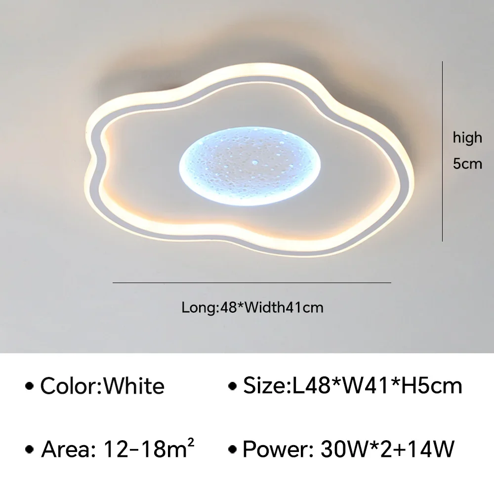 Plafond moderne à LEDs lampes lustre modélisation créative plafonnier salon chambre simple rond décor à la maison éclairage intérieur - Image 13