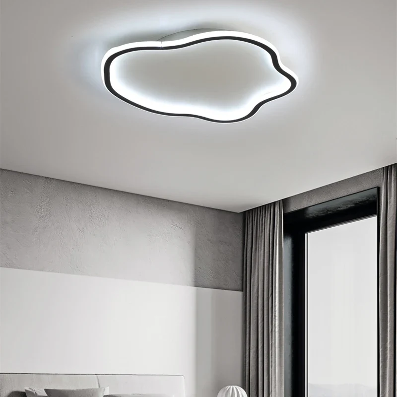 Plafond moderne à LEDs lampes lustre modélisation créative plafonnier salon chambre simple rond décor à la maison éclairage intérieur - Image 4
