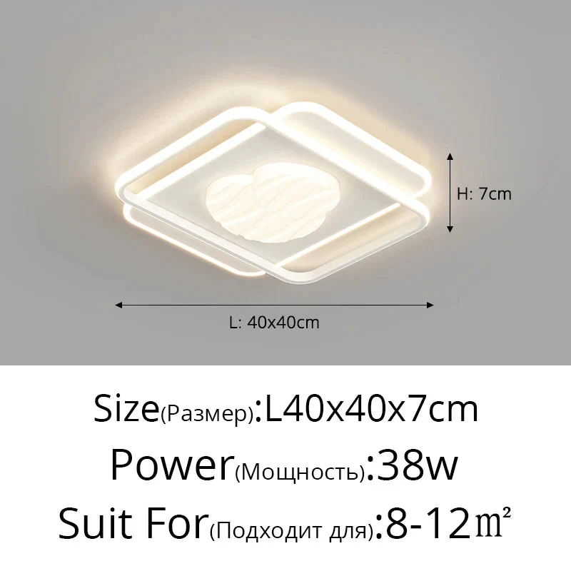 plafonnier à led moderne pour décoration intérieure et luminaires élégants - Image 10