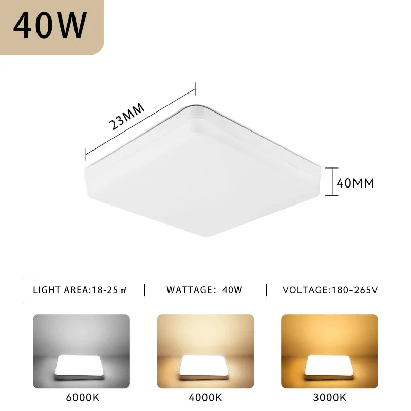 plafonnier à panneau carré led pour éclairage intérieur - Image 9
