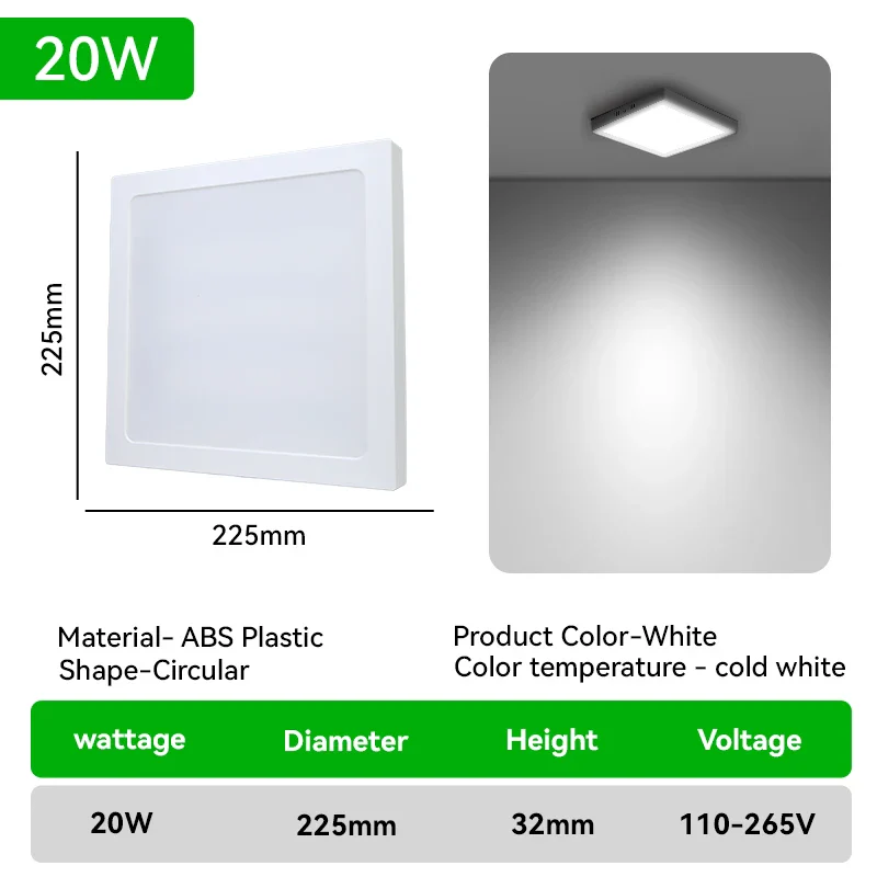 plafonnier à panneau led ultra fin pour intérieur - Image 11